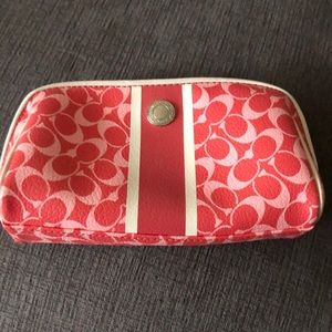 Coach small makeup bag
